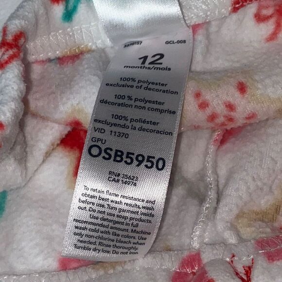 Carter’s Sugar and Spice 2-Piece Christmas Holiday Pajama Set 12M - Picture 7 of 7